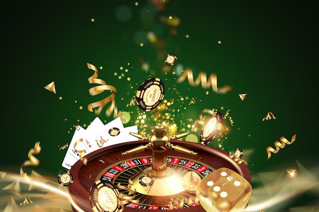 Live casino table with multiple card games running